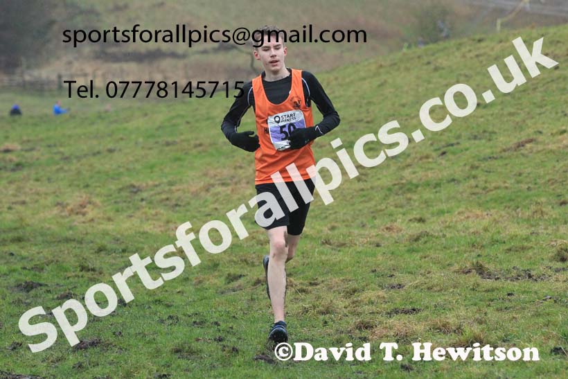 Mens under-17s 2022 North Eastern Harrier League, Thornley Farm, Peterlee, County Durham. Photo: David T. Hewitson/Sports for All Pics